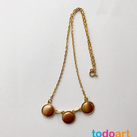Collar 3 circulos fornitura en cobre