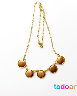 Collar 5 circulos fornitura en cobre