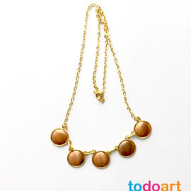Collar 5 circulos fornitura en cobre
