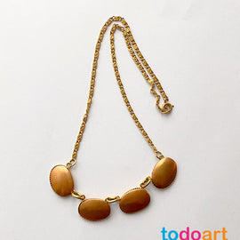 Collar 4 óvalos fornitura en cobre