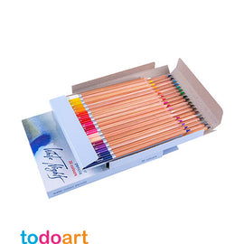 Lápices acuarelables, 36 colores, caja de cartón.
