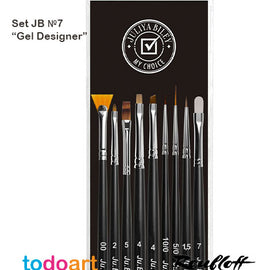 Set Pinceles JB №7 “Gel Designer”