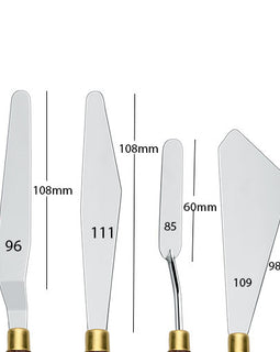 Espátulas para pintar sobre lienzo