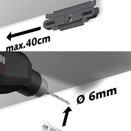 Rail Newly  R10- 200cm Blanco
