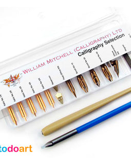 Set Plumillas william Mitchell Caligraphy selection