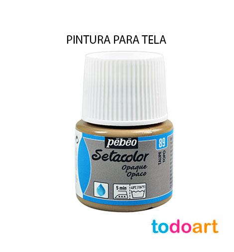 Pintura Para Tela Pebeo Setacolor Opaca - Botella 1 Litro Color Negro, Para Telas Oscuras Y Proyectos Textiles