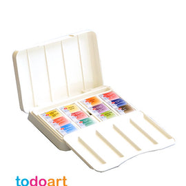 Caja Acuarela colores pastel white nights 12 pastillas