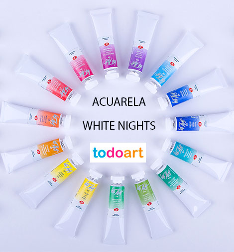 Acuarela white nights en tubo